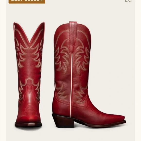 Tecovas Annie Scarlet Western Boots - Picture 10 of 11